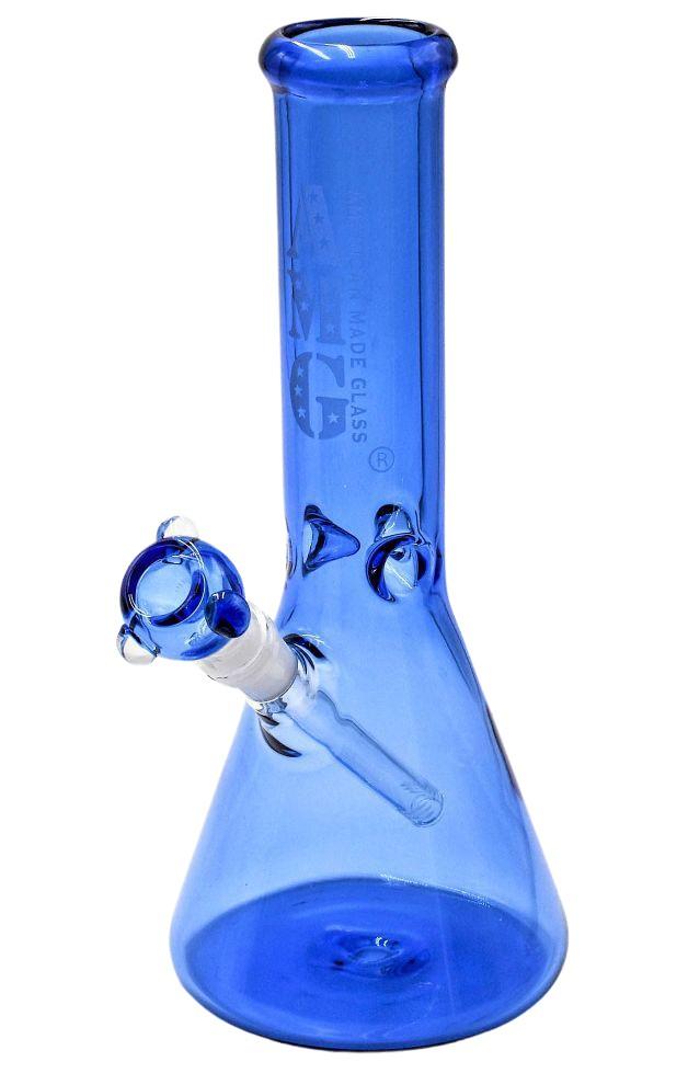 16 Inline Matrix Percolator Bong Glass Water Pipe Thick and Heavy - Blue  -SmokeDay