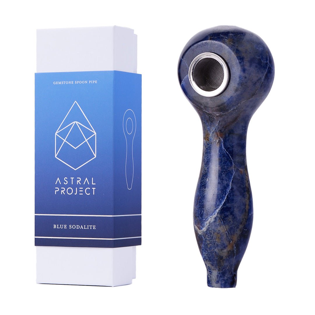 Astral Project Gemstone Spoon Pipes - Glasss Station