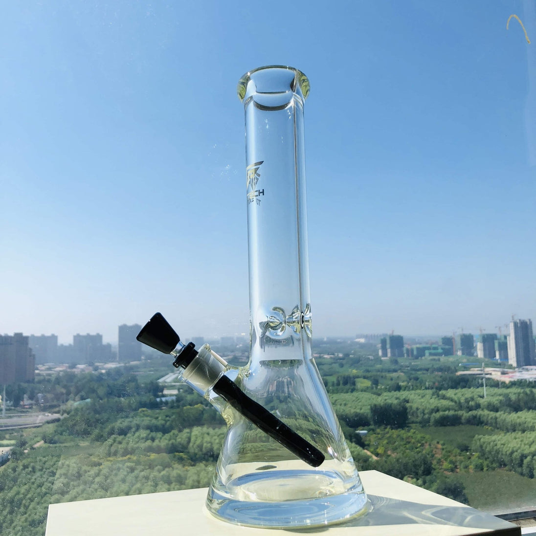 Calibear Glass 9mm Beaker Bong - Glasss Station