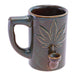 Glazed & Dazed Blue Leaf Pipe Mug - Glasss Station