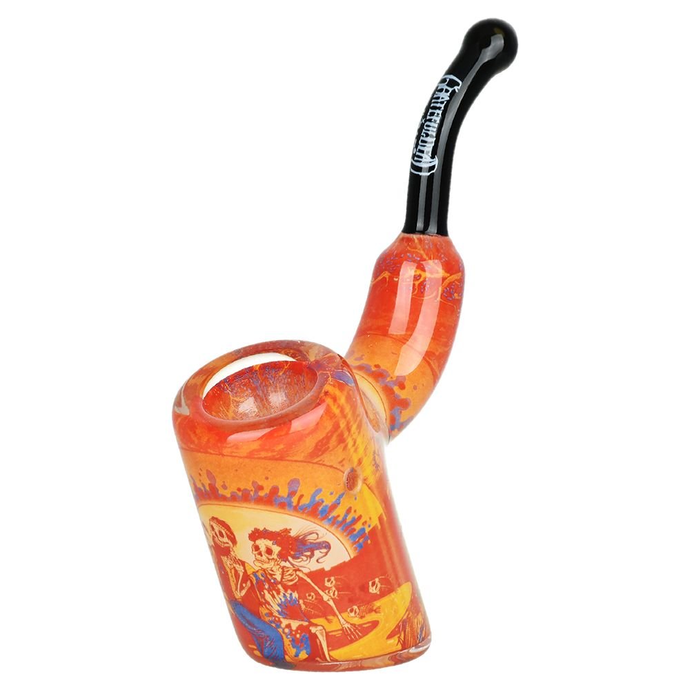 Grateful Dead x Pulsar Inside Print Bent Sherlock Pipe - Glasss Station