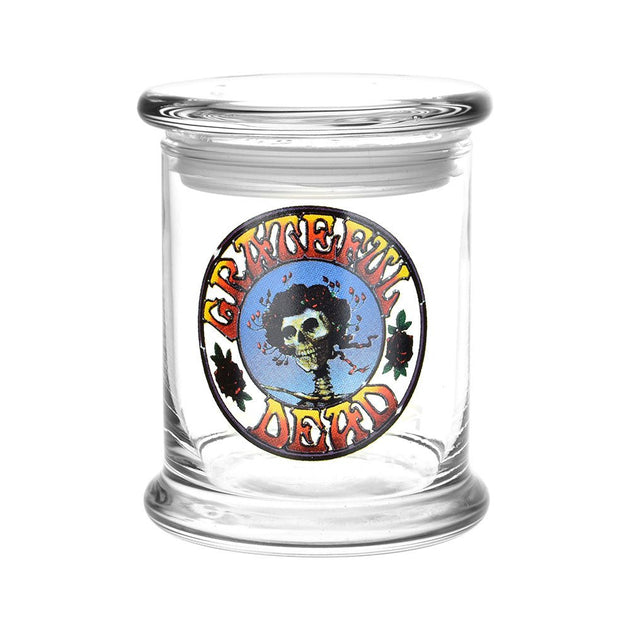 Grateful Dead x Pulsar Pop Top Jar - Skull and Roses Circle - Glasss Station