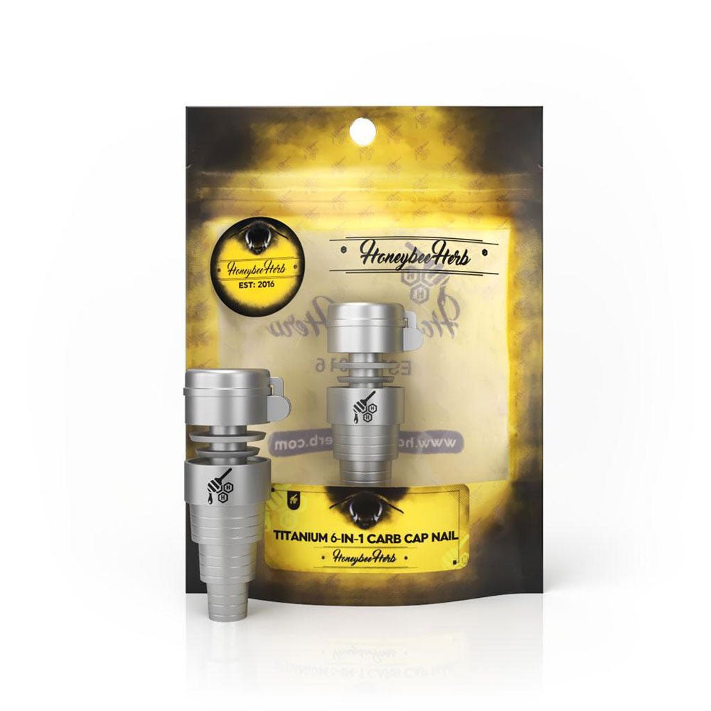 Honeybee Herb Titanium 6 in 1 Carb Cap Nail - Glasss Station