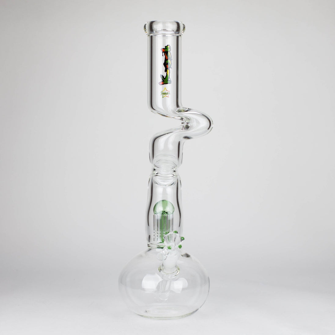 Kush 17" Zig - Zag Rasta 420 Bong - Glasss Station