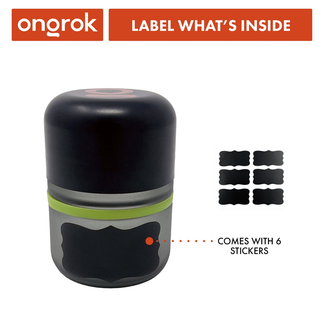 Ongrok 80ml Child Resistant Jar 6 Pack - Glasss Station