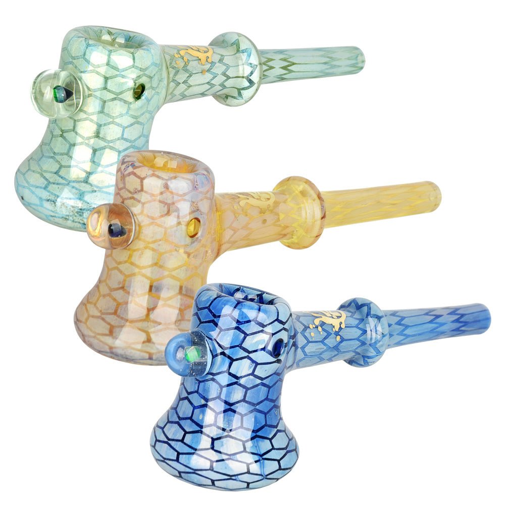 Pulsar Deco Hammer Pipe w/ Opal Bead - Glasss Station