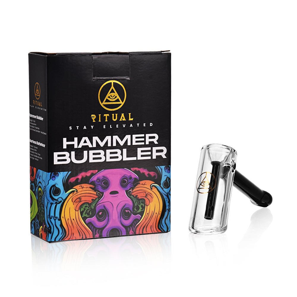 Ritual Smoke Hammer Bubbler Black - Glasss Station