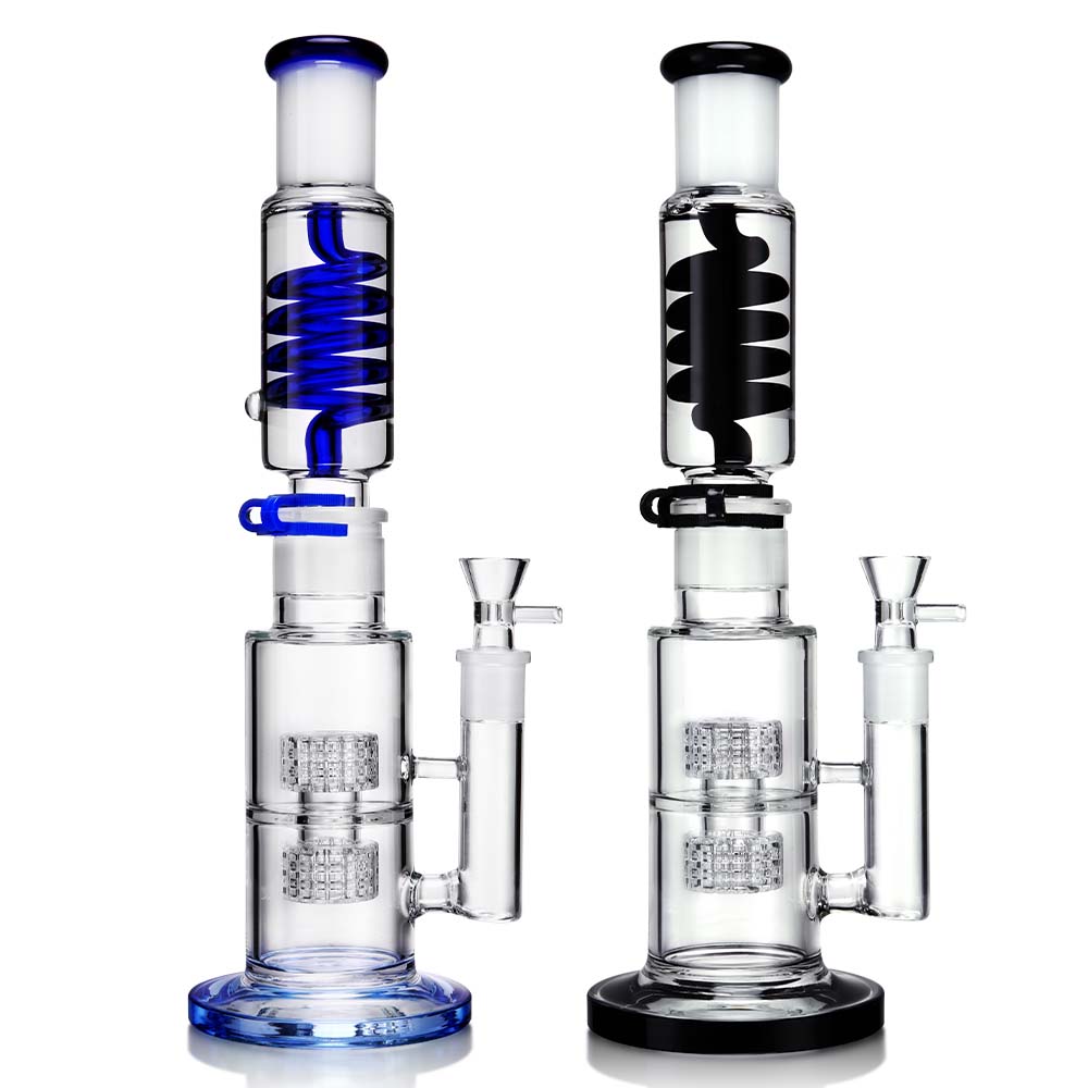 1Stop Glass 14" Glycerin Straight Tube Bong - Glasss Station