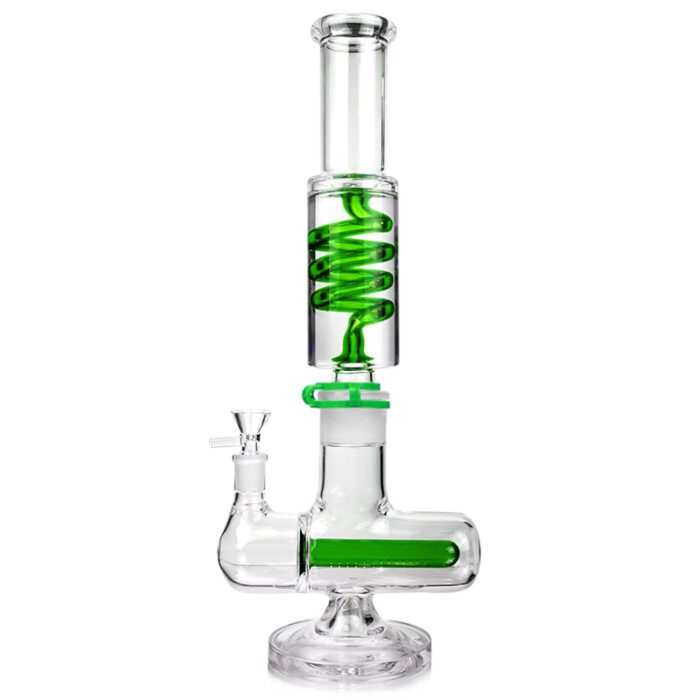 1Stop Glass 16" Glycerin Inline Perc Bong - Glasss Station