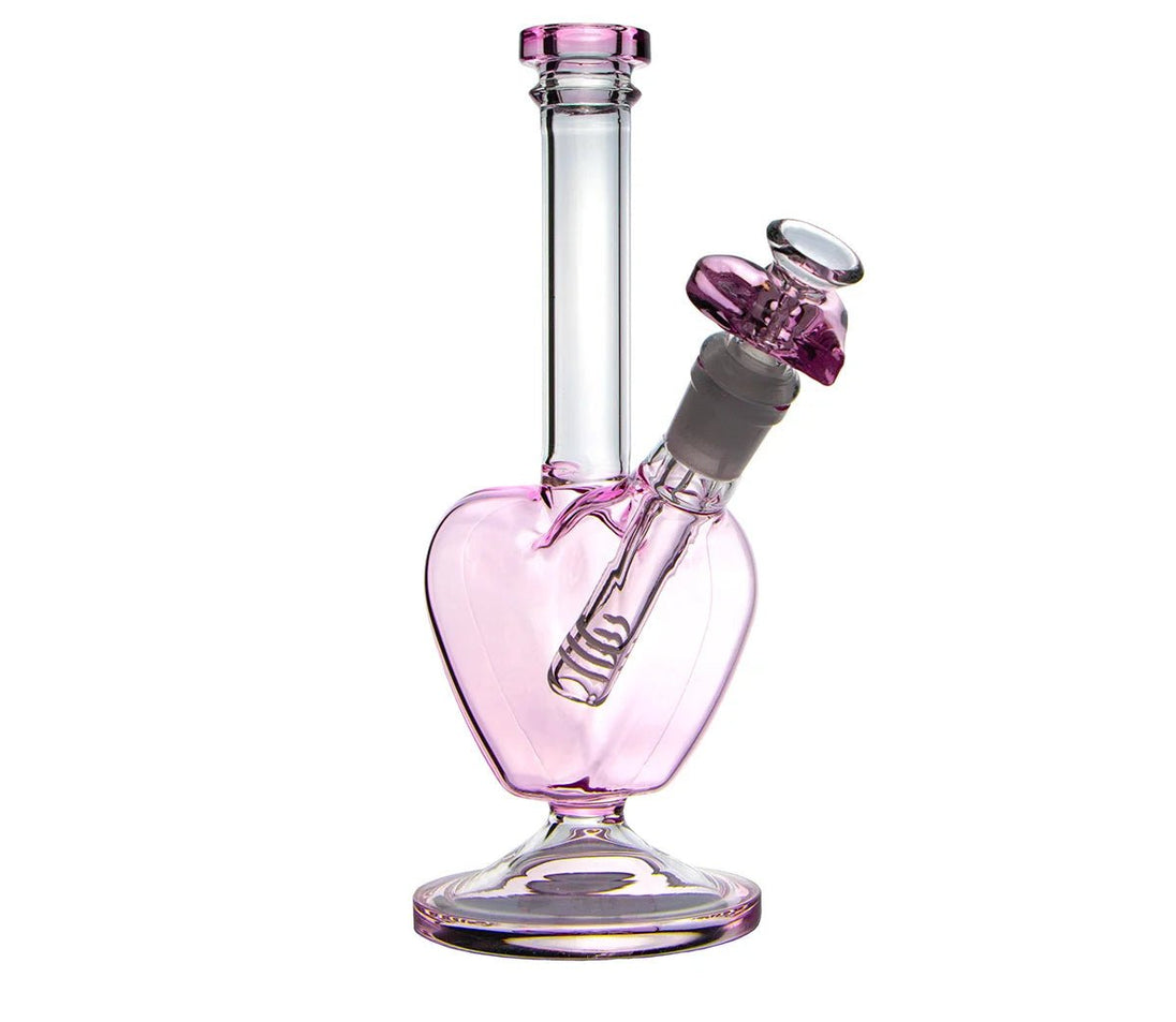 1Stop Glass Valentine Heart Bong - Glasss Station