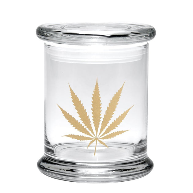 420 SCIENCE GOLF LEAF POP TOP JAR - X SMALL - Glasss Station