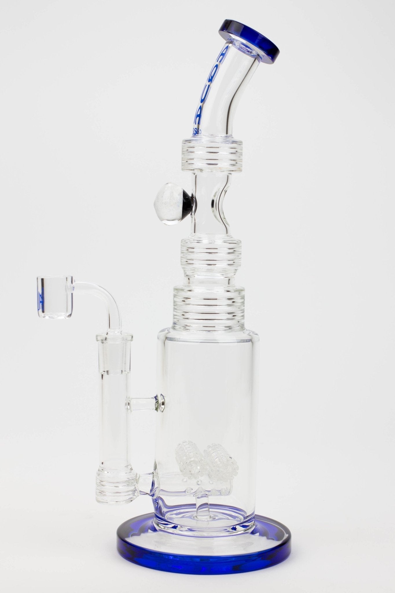 AQUA Glass 13" 7mm 2-in-1 Bong/Rig - Glasss Station