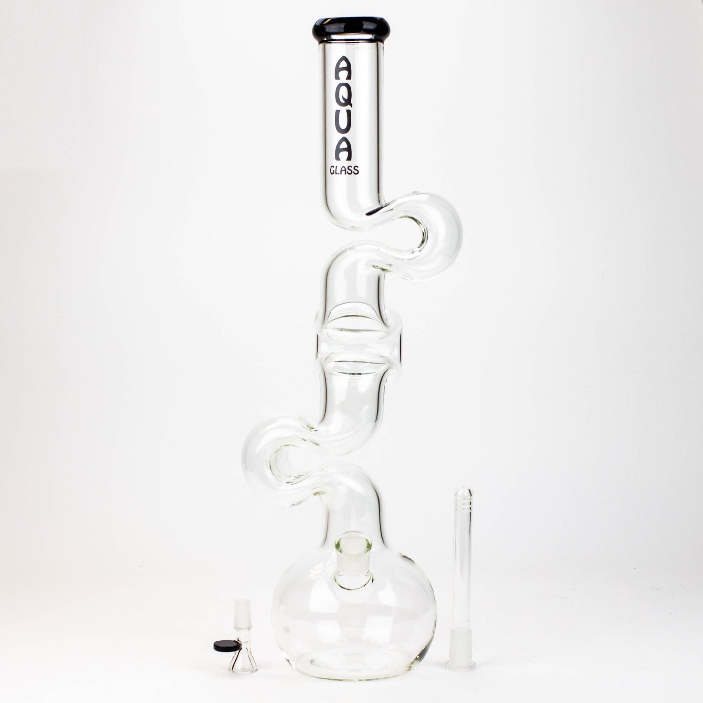 AQUA Glass 20" Kink Zong Bong - Glasss Station