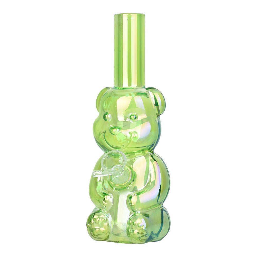 Bear Buddy Electroplated 6" Water Pipe - Glasss Station