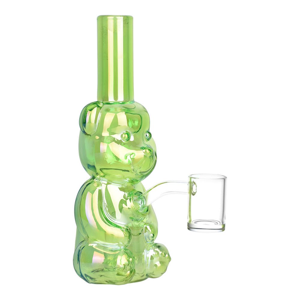 Bear Buddy Electroplated 6" Water Pipe - Glasss Station