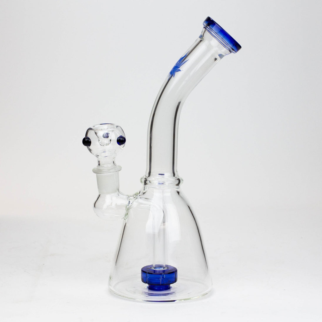 Bent Neck 10" Tire Diffuser Glass Bong - Glasss Station