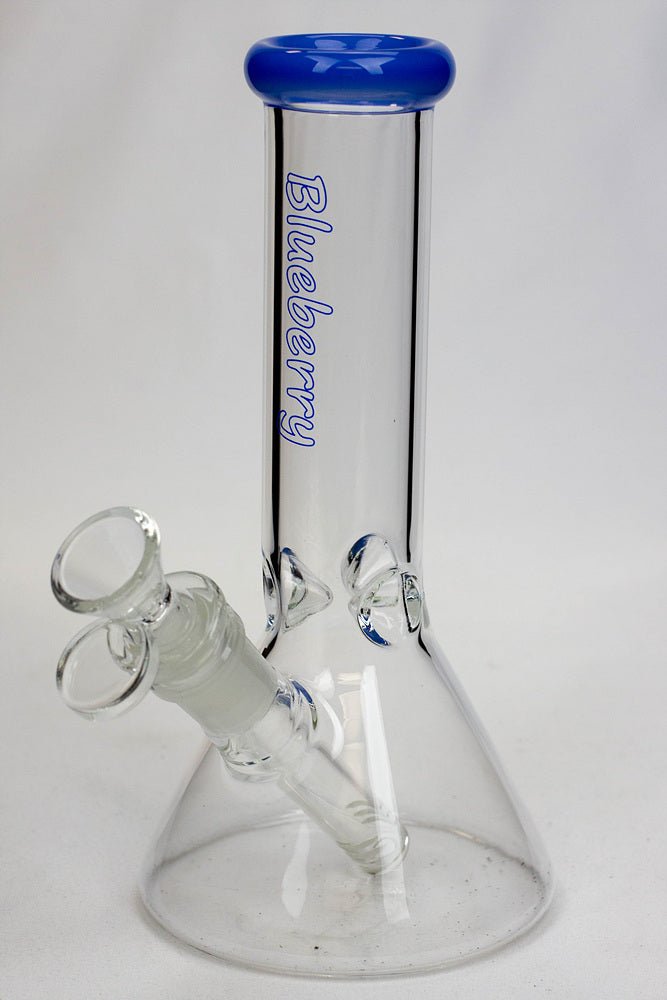 Blueberry 8" Glass Beaker Bong - Glasss Station