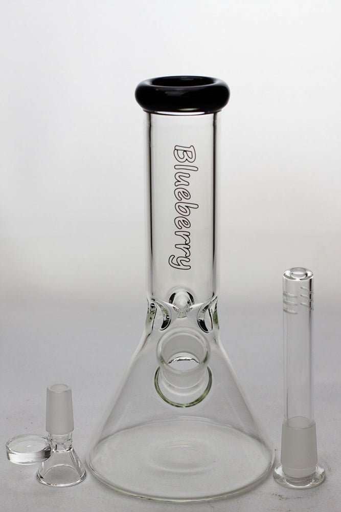 Blueberry 8" Glass Beaker Bong - Glasss Station