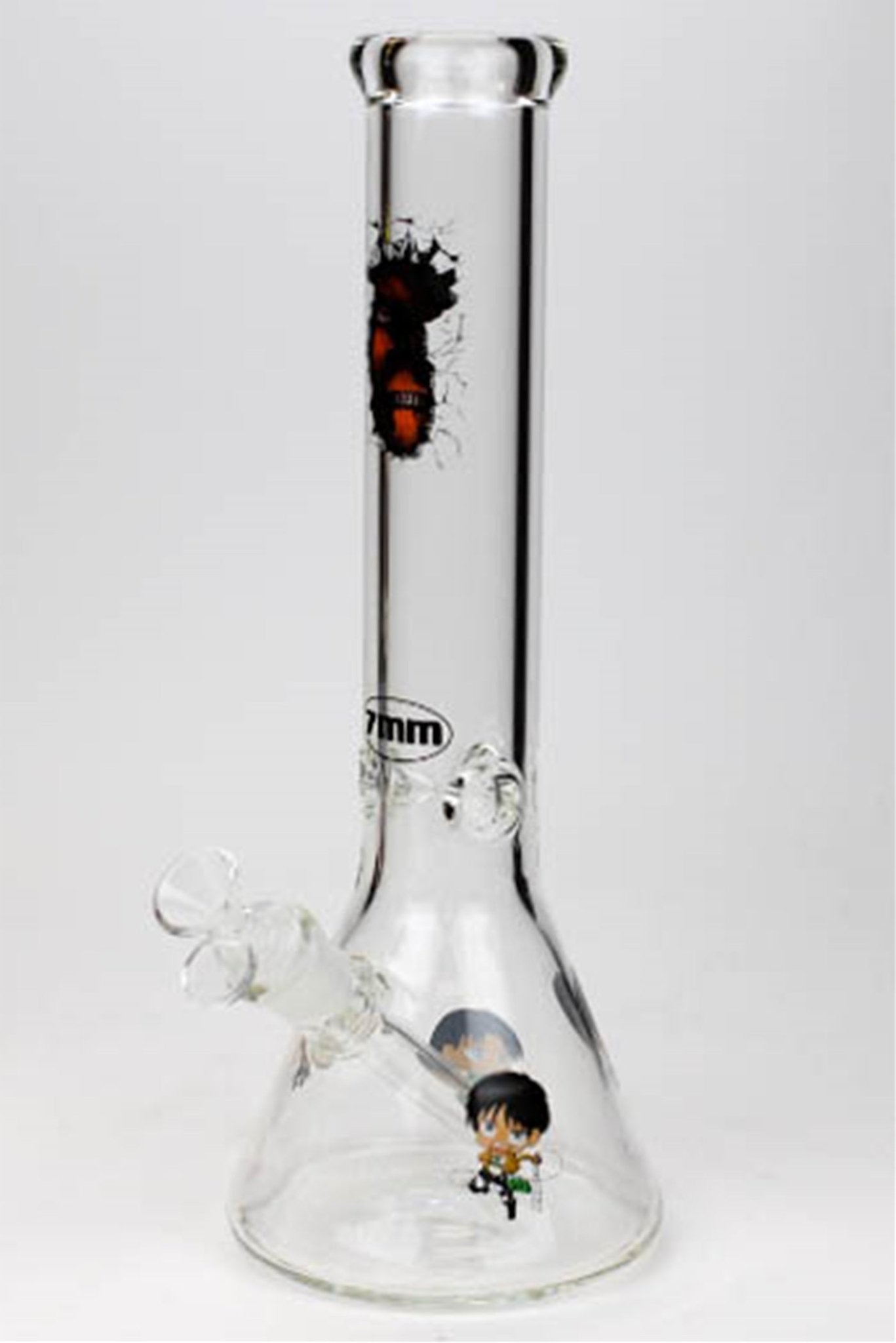 Cartoon 13.5" 7mm Glass Beaker Bong - Glasss Station