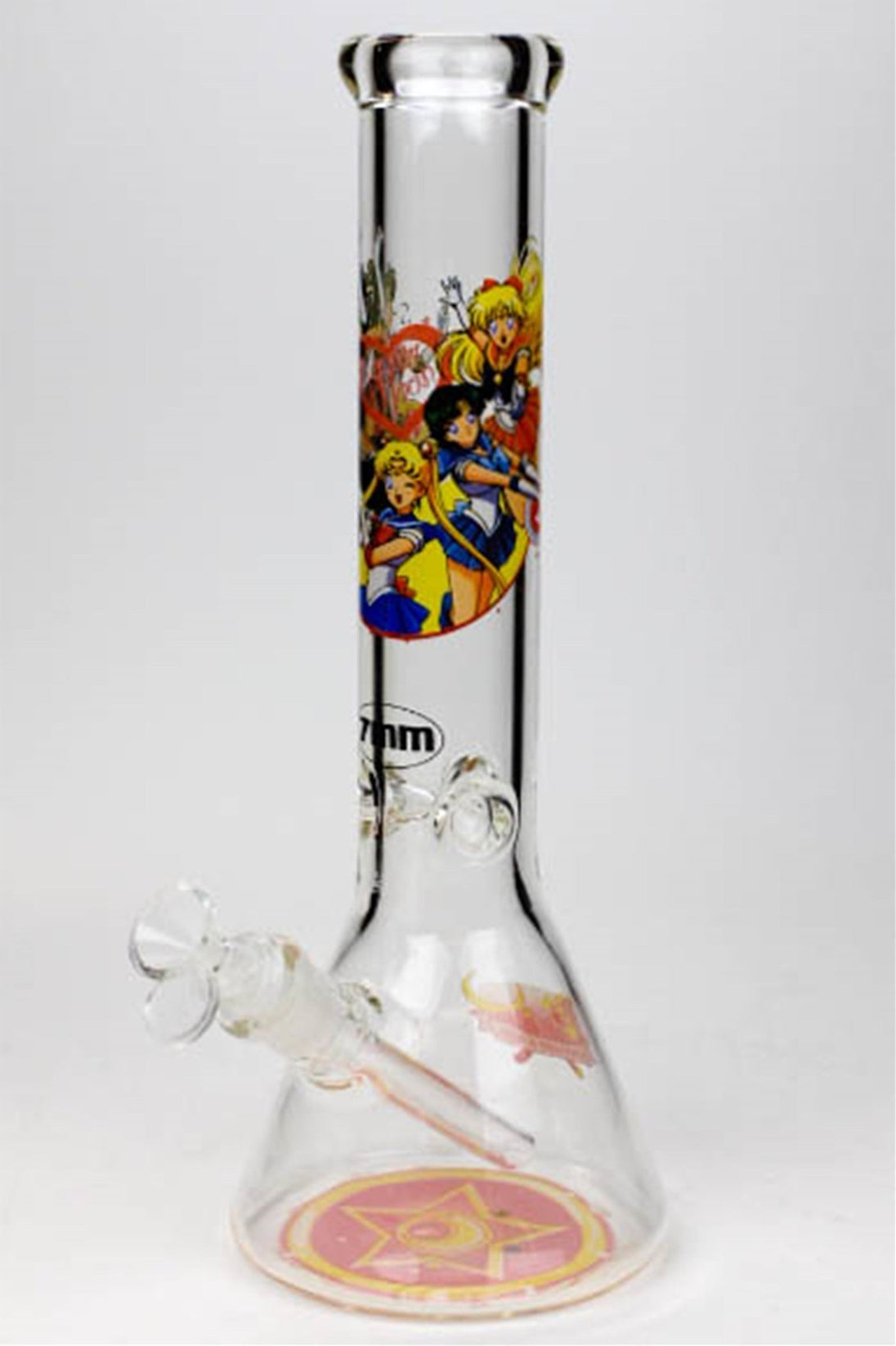 Cartoon 13.5" 7mm Glass Beaker Bong - Glasss Station