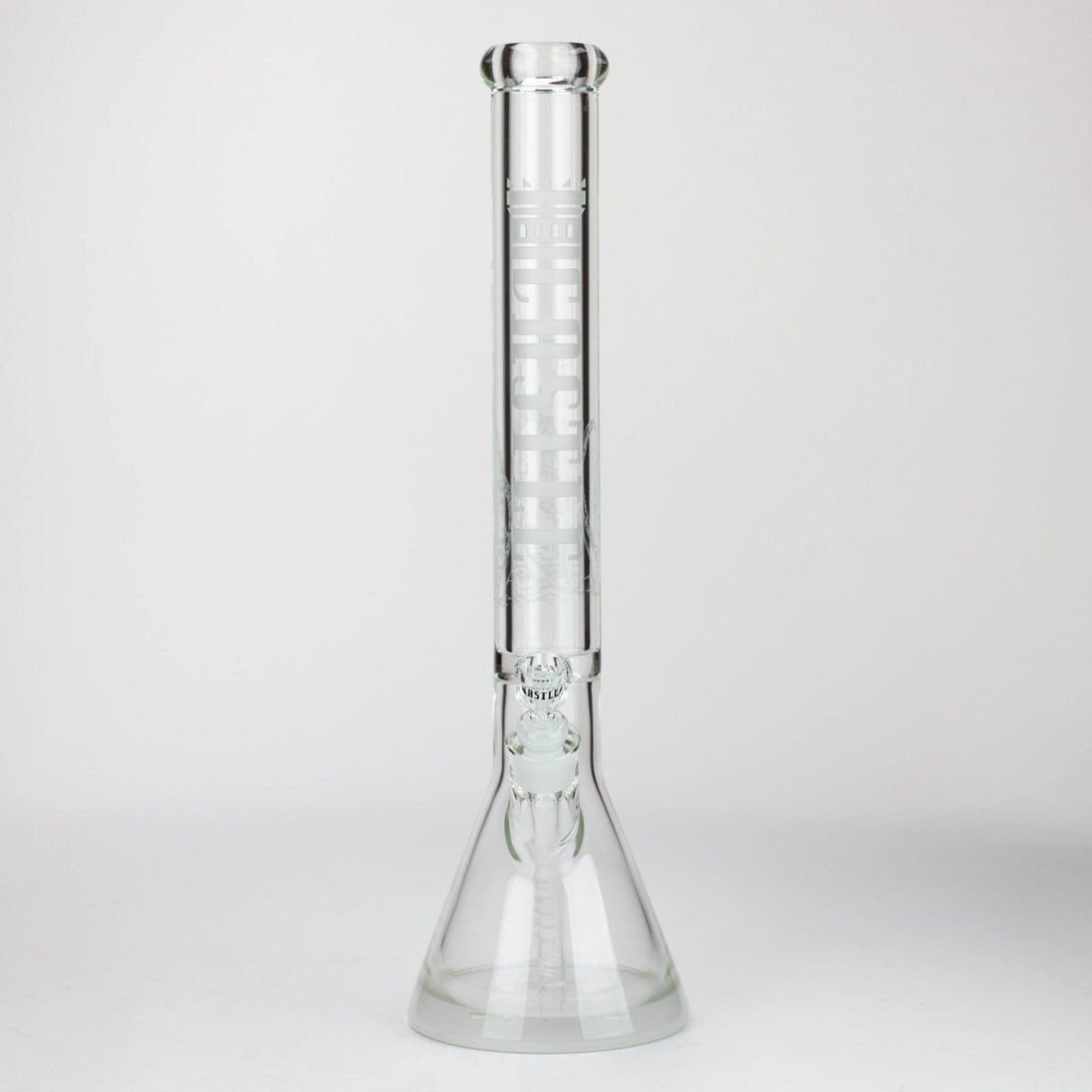 Castle Glassworks - 18" Laser Etched Tube Beaker Bong - Glasss Station