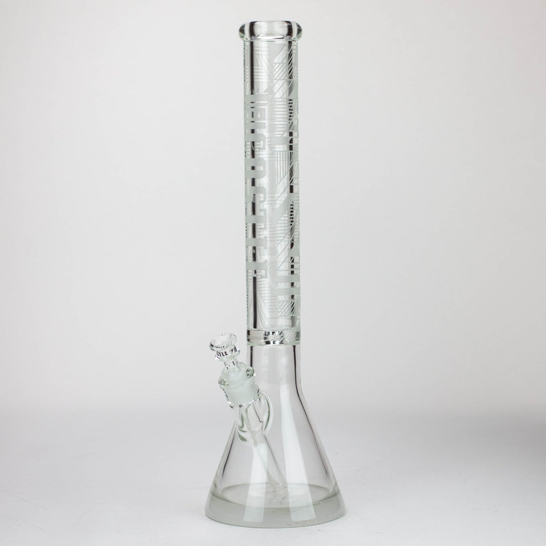 Castle Glassworks - 18" Laser Etched Tube Beaker Bong - Glasss Station