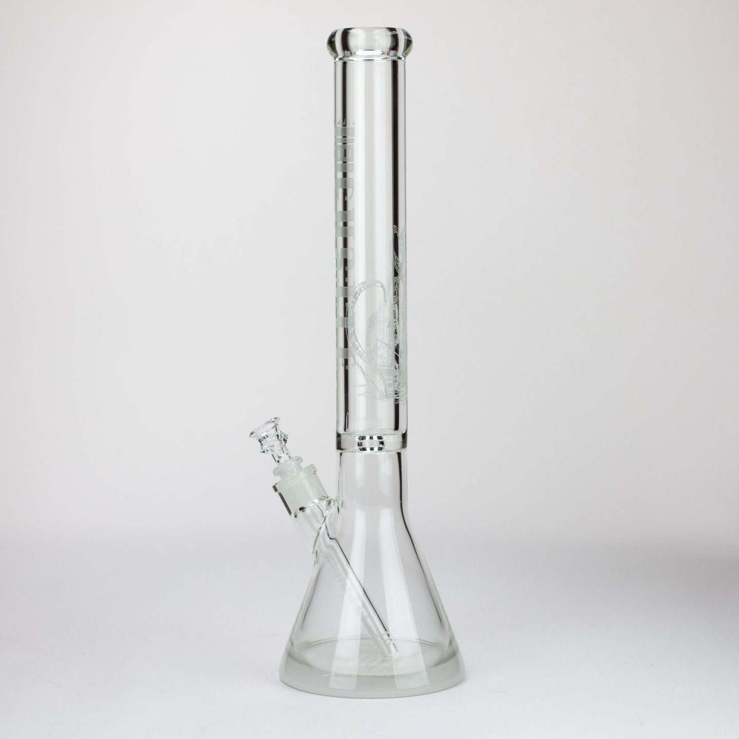 Castle Glassworks - 18" Laser Etched Tube Beaker Bong - Glasss Station