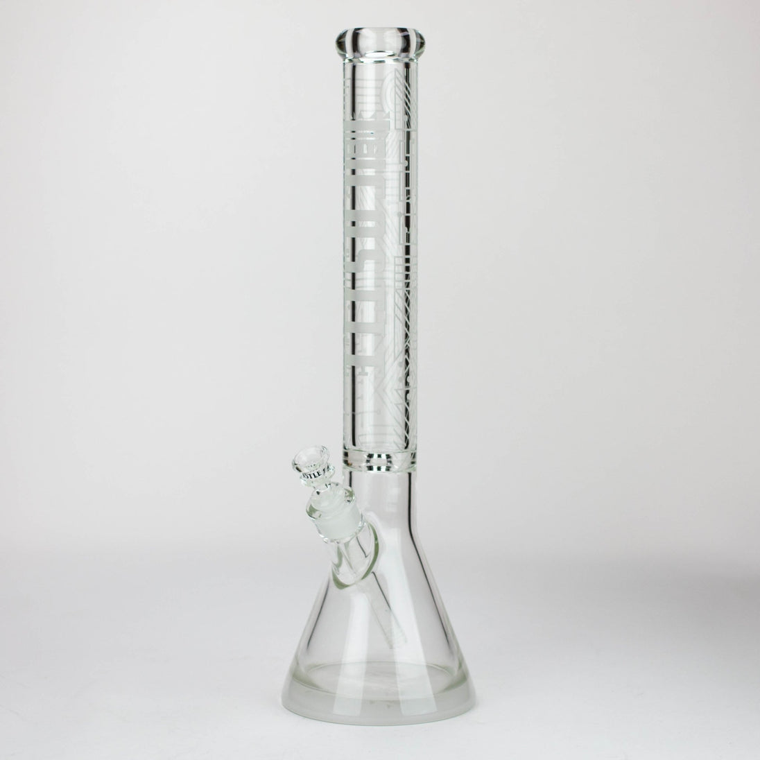 Castle Glassworks - 18" Laser Etched Tube Beaker Bong - Glasss Station