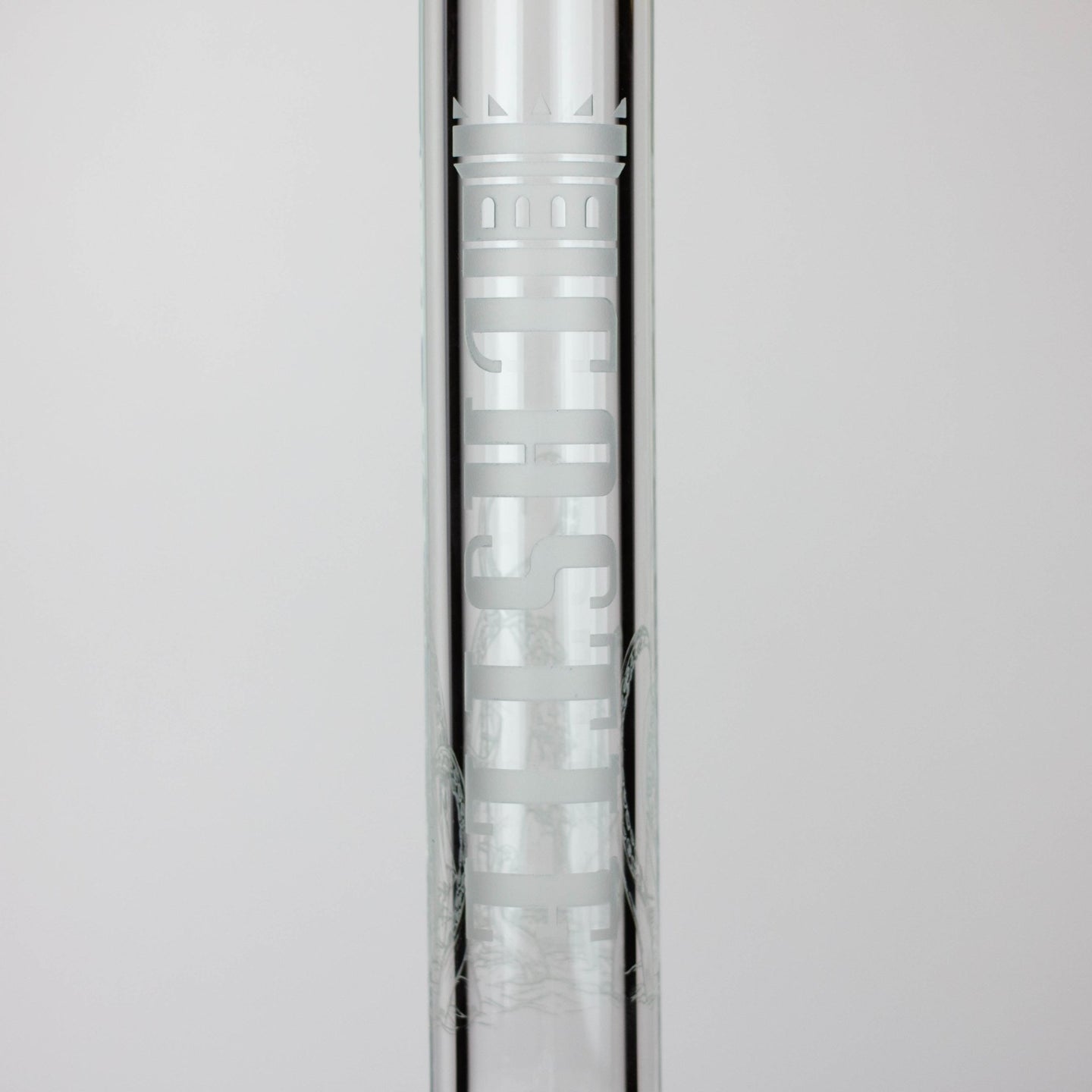 Castle Glassworks - 18" Laser Etched Tube Beaker Bong - Glasss Station