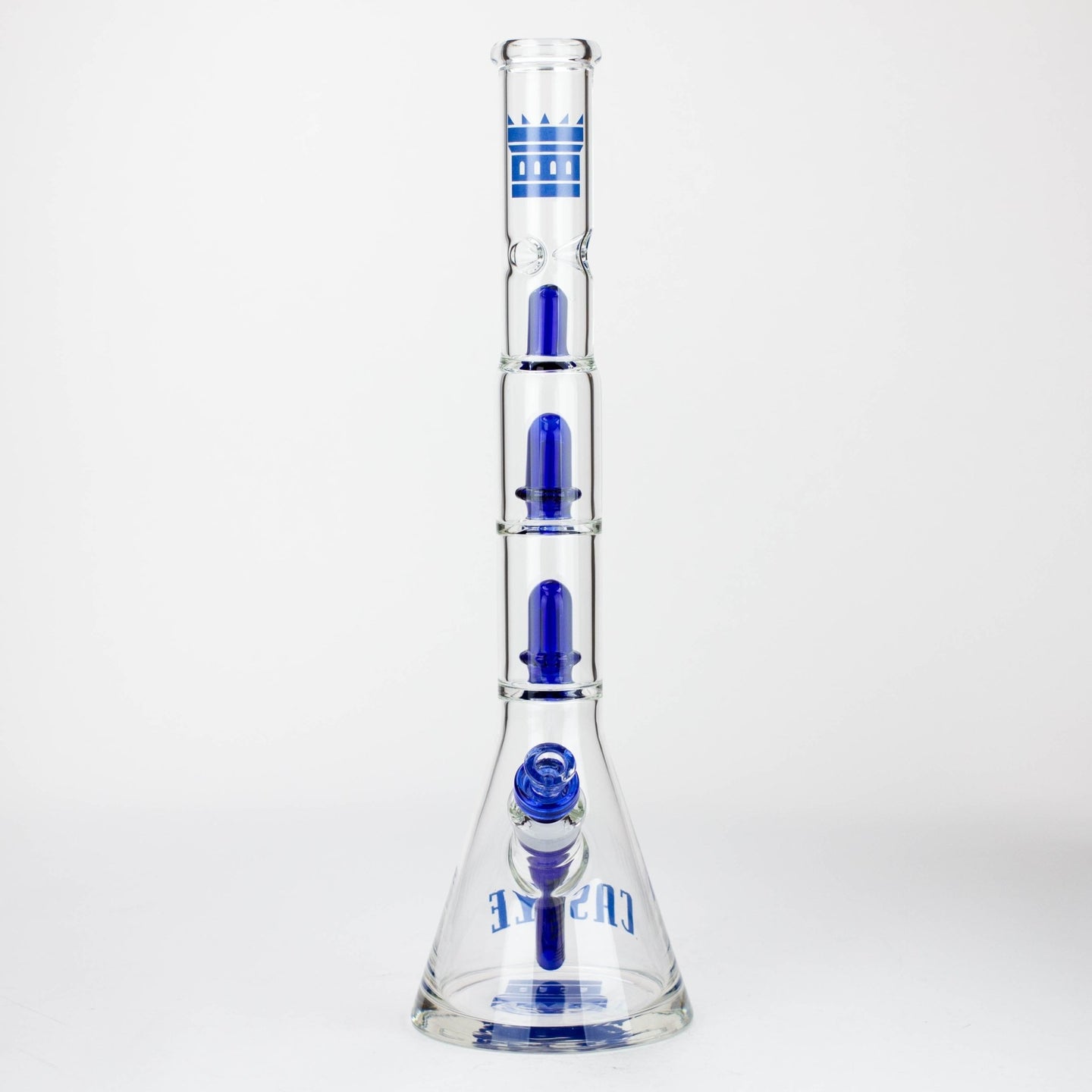 Castle Glassworks - Double Showerhead Beaker - Glasss Station