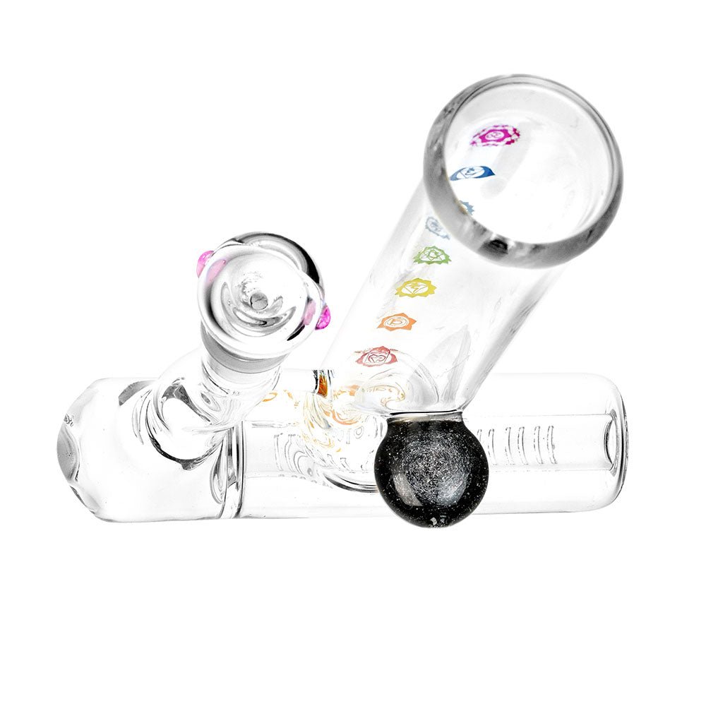 Chakra Inline Perc Lazy 9" Water Pipe - Glasss Station