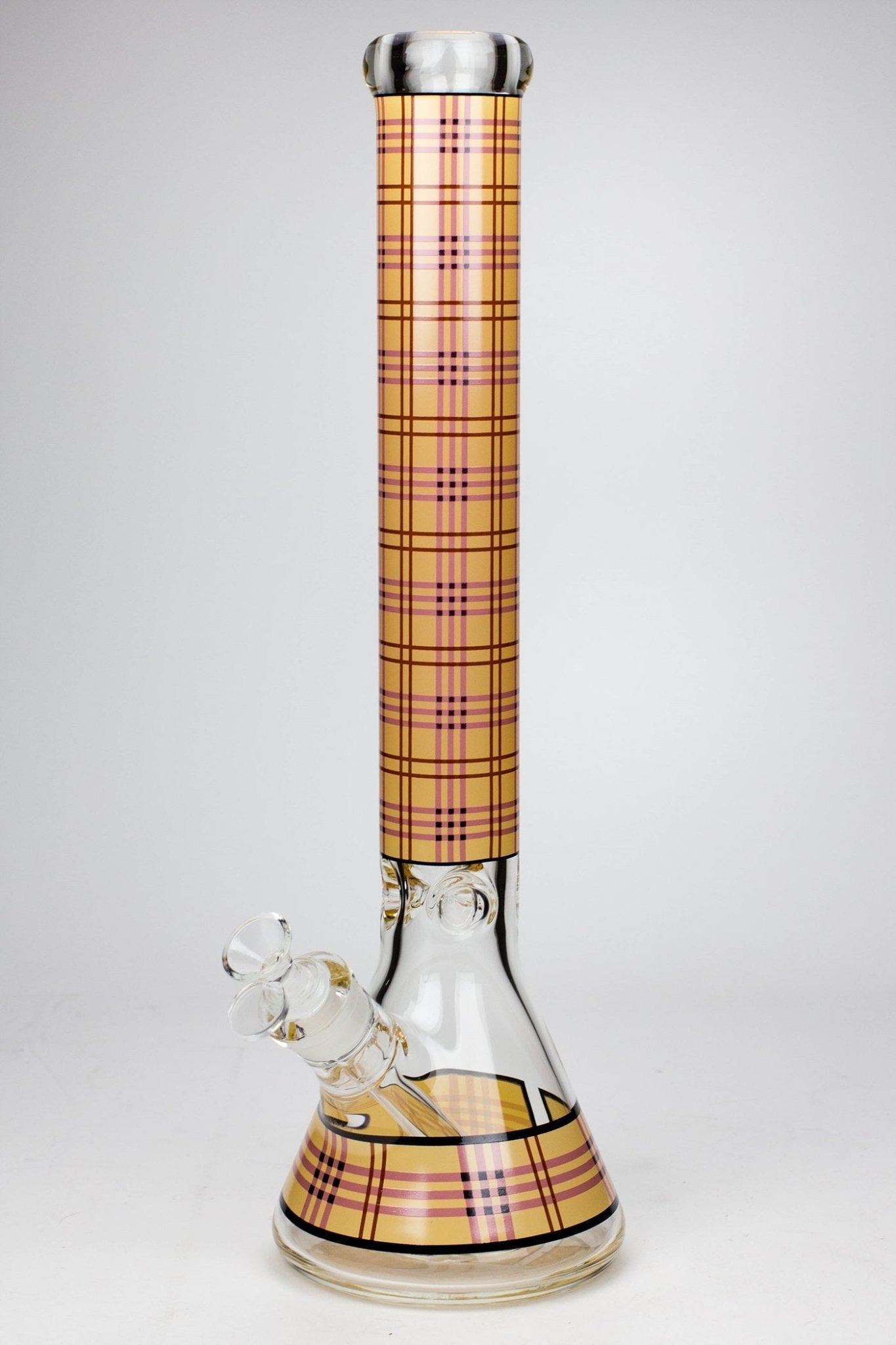 Check Pattern 17.5" 9mm Beaker Bong - Glasss Station