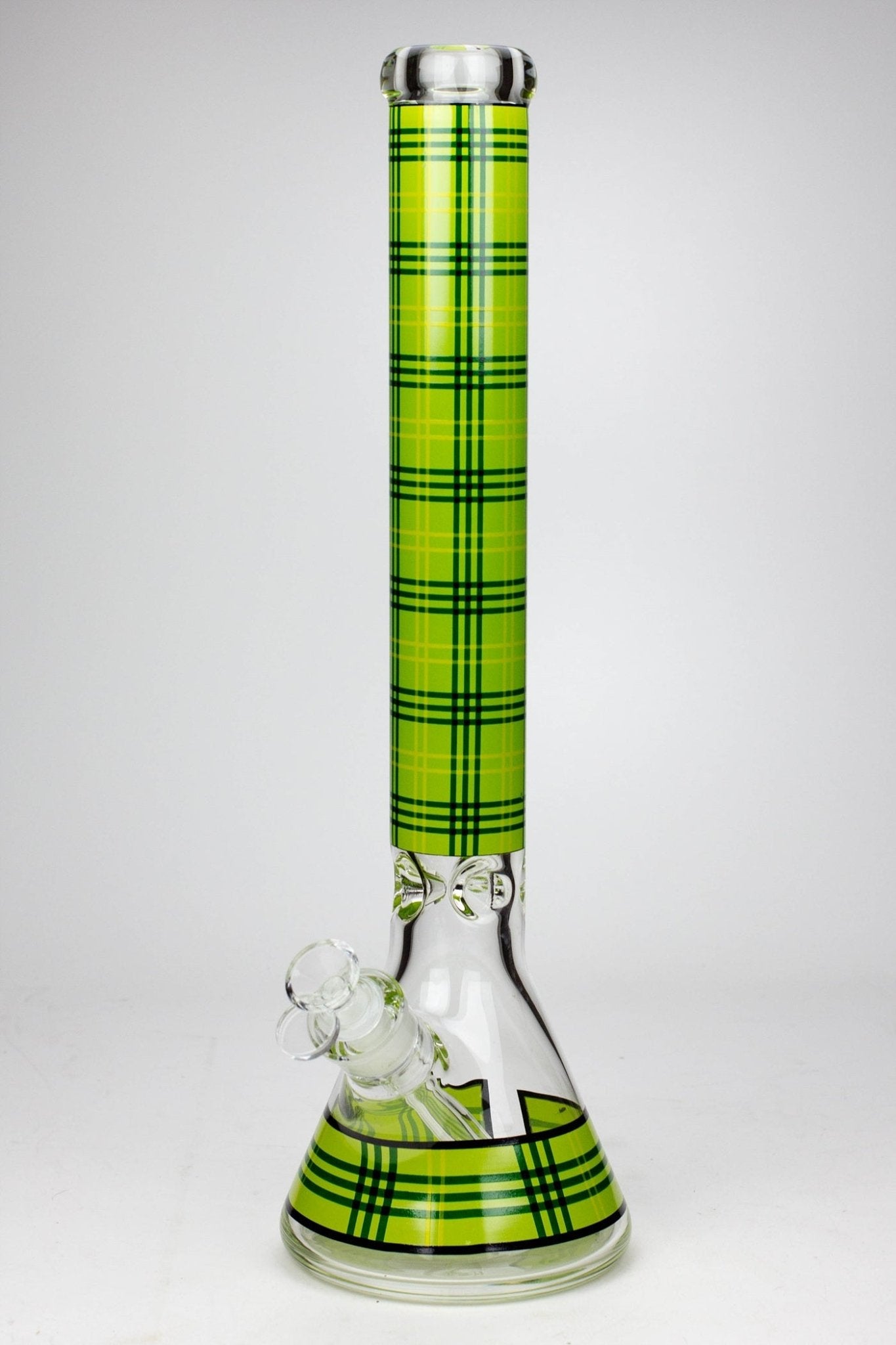 Check Pattern 17.5" 9mm Beaker Bong - Glasss Station