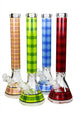 Check Pattern 17.5" 9mm Beaker Bong - Glasss Station