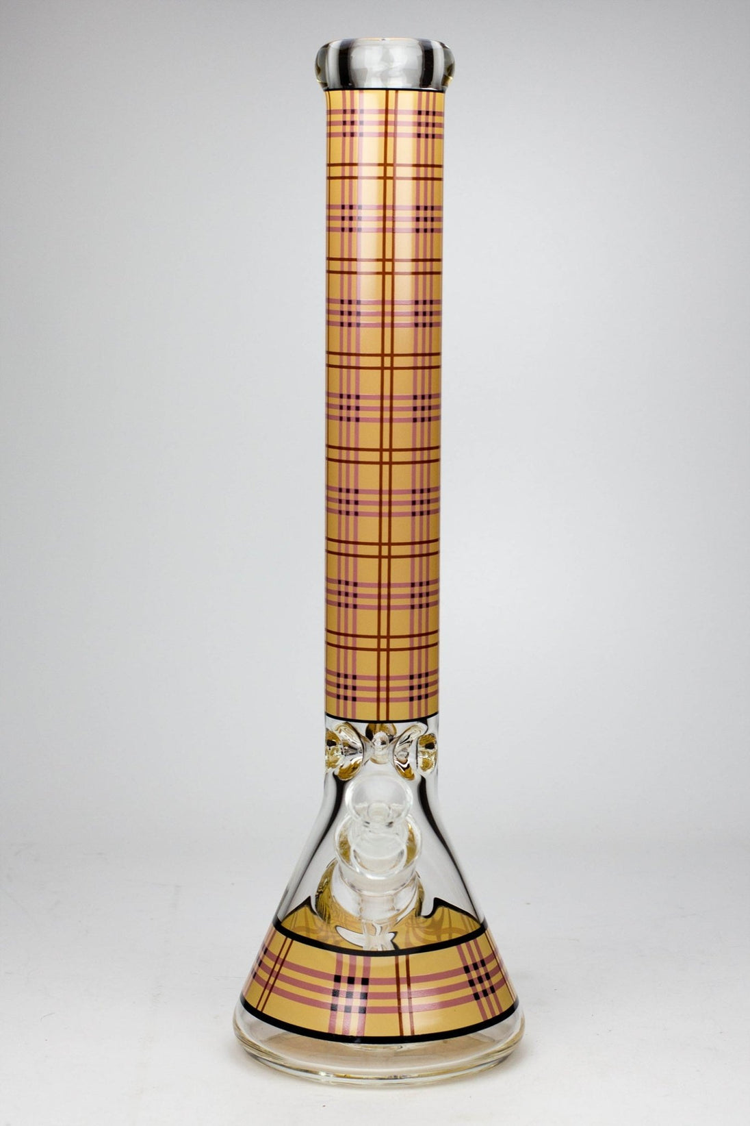 Check Pattern 17.5" 9mm Beaker Bong - Glasss Station