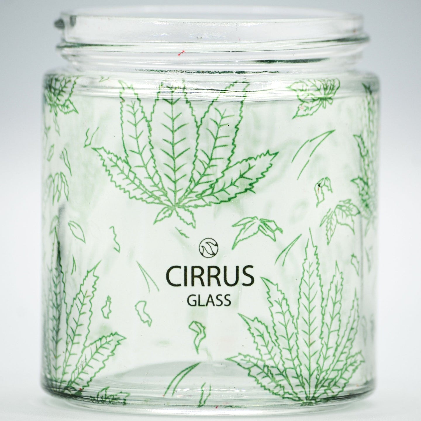 Cirrus Glass Green Sativa Stash Jar - Glasss Station