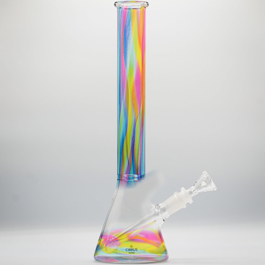 Cirrus Glass Rainbow Beaker Bong - Glasss Station