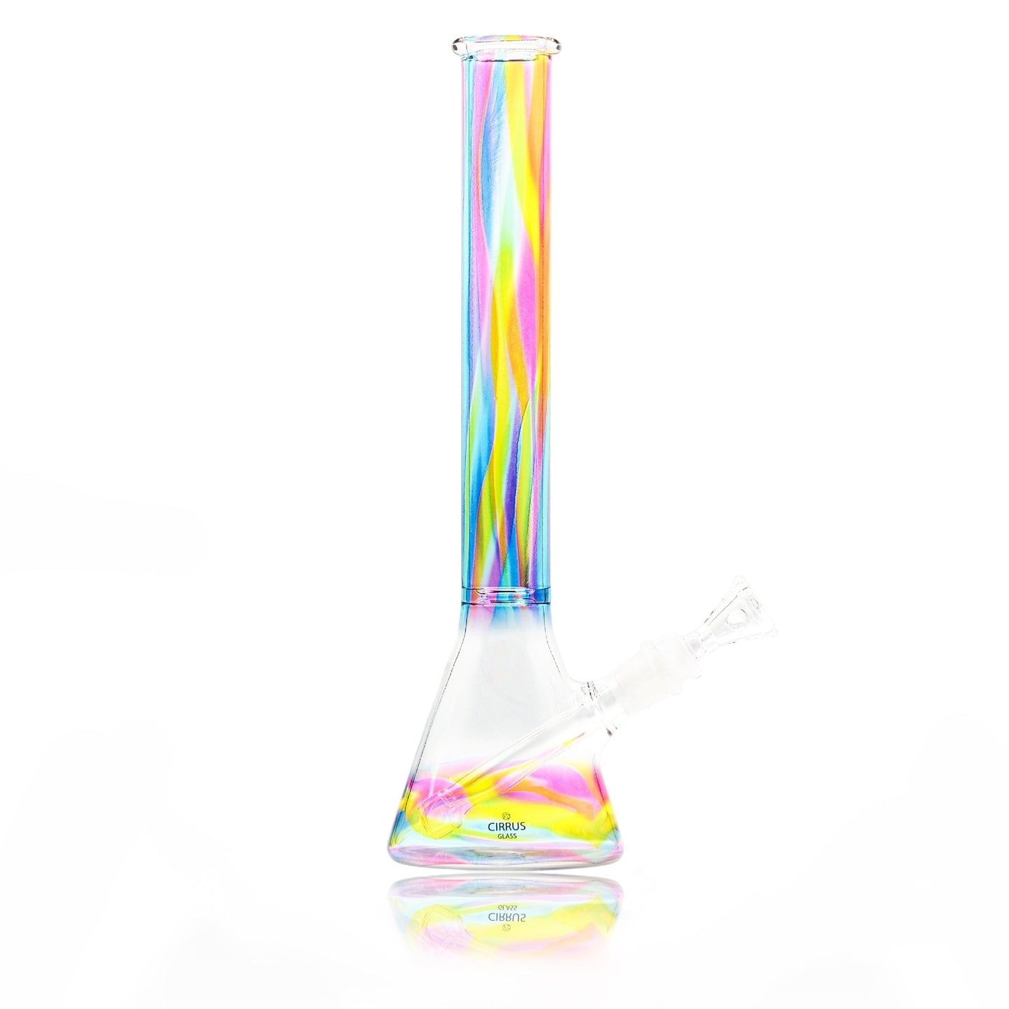 Cirrus Glass Rainbow Beaker Bong - Glasss Station