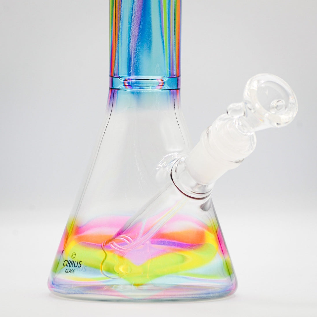 Cirrus Glass Rainbow Beaker Bong - Glasss Station