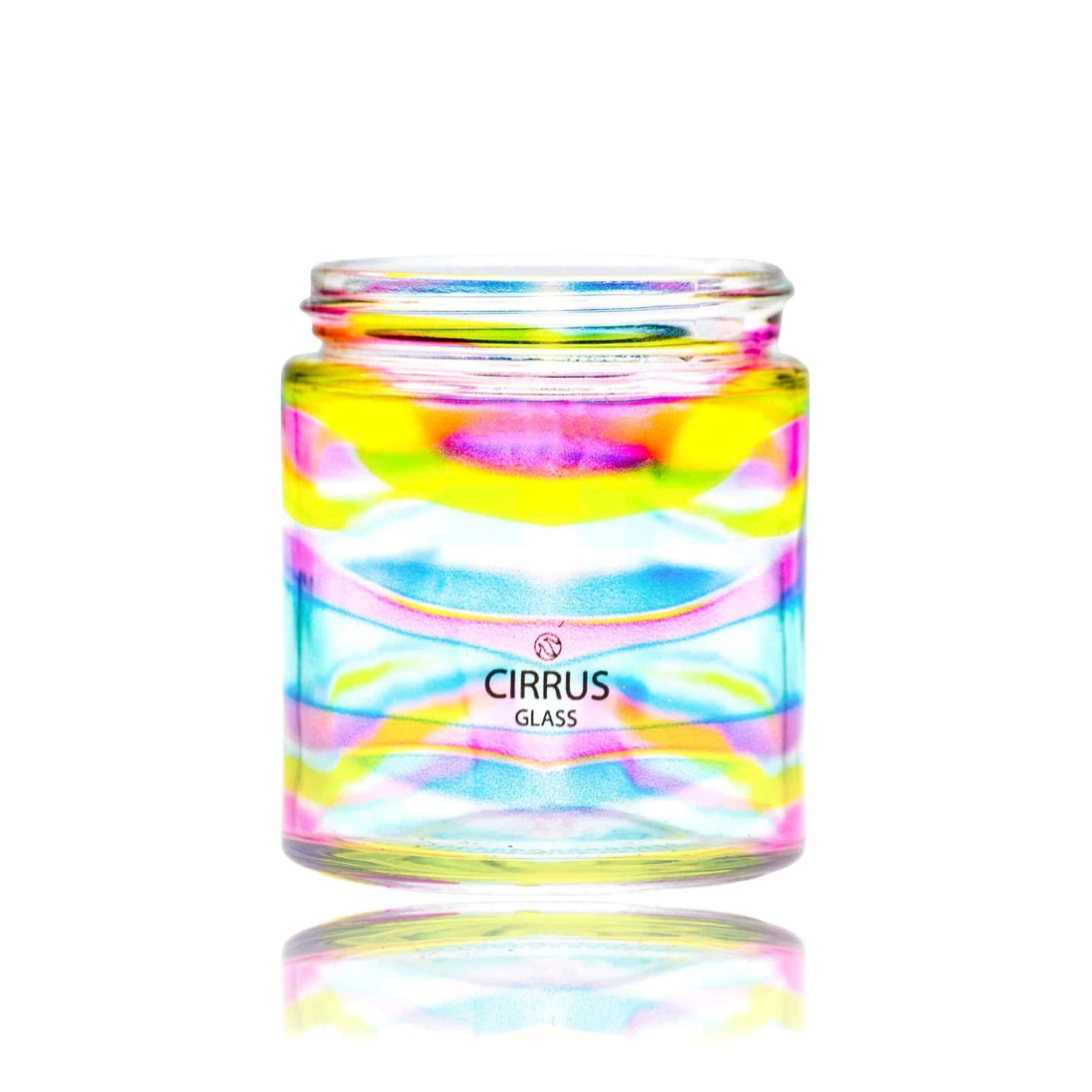 Cirrus Glass Rainbow Stash Jar - Glasss Station