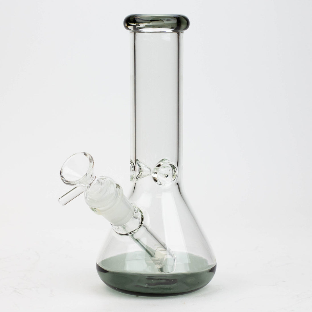 Colored Bottom 8" Glass Beaker Bong - Glasss Station