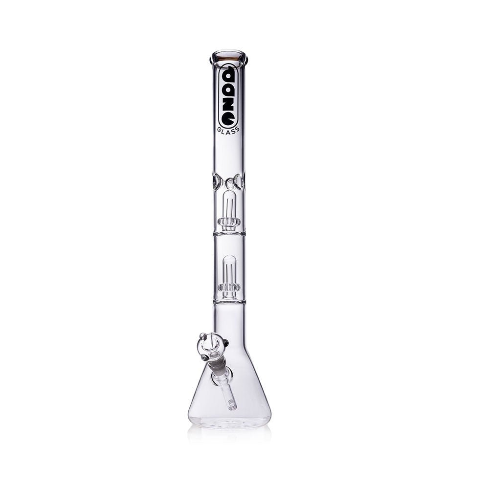 Daze Glass - 22" Dual UFO Perc Glass Water Pipe - Glasss Station