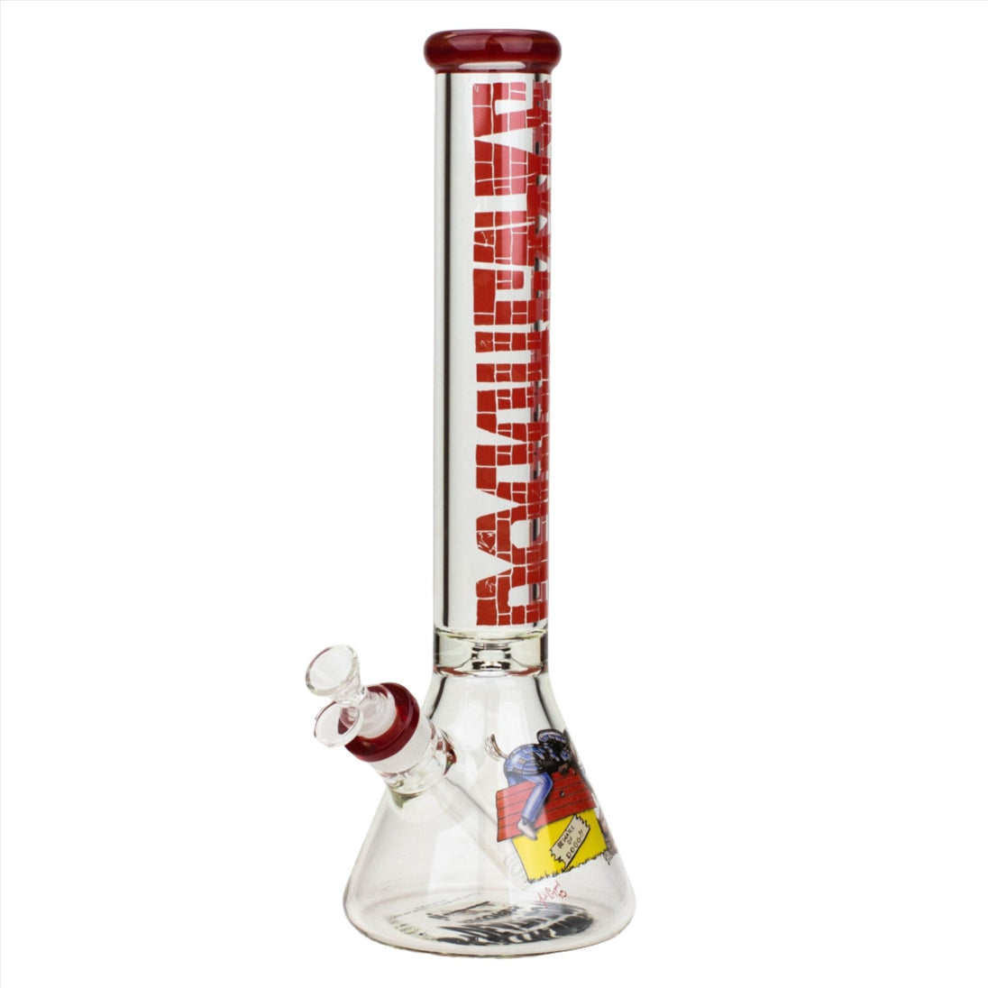 DEATH ROW-15.5" 7mm DOGGYSTYLE Glass Beaker Bong by Infyniti - Glasss Station