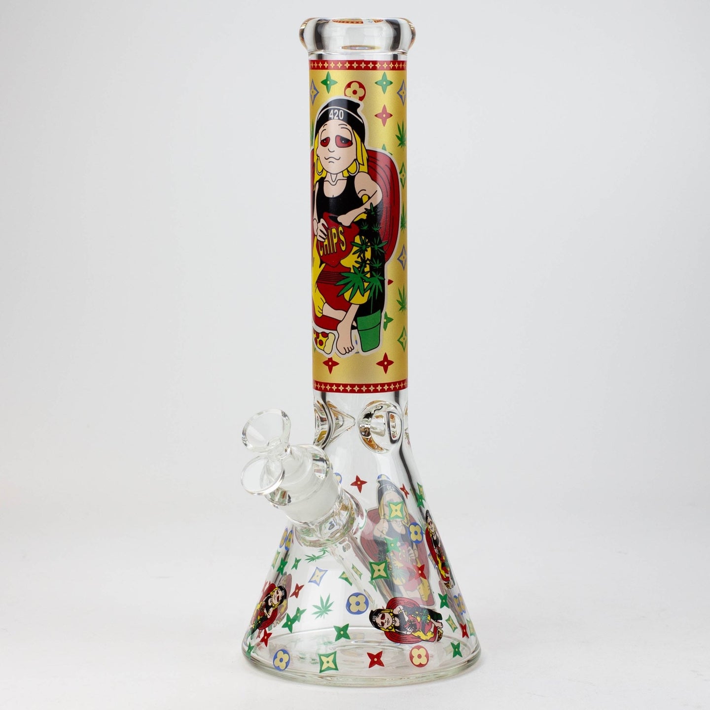 Dope Squad 14" 7mm Beaker Bong - Glasss Station