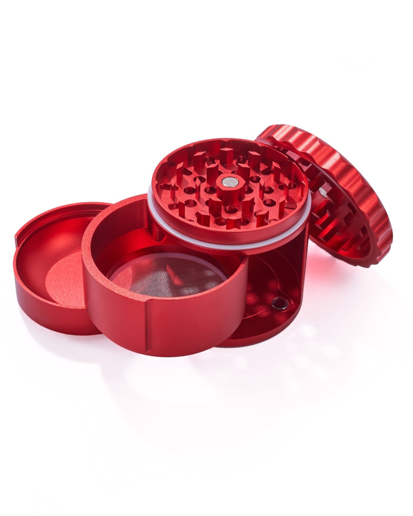 Dr. Grind Red Swing Tray Grinder - Glasss Station