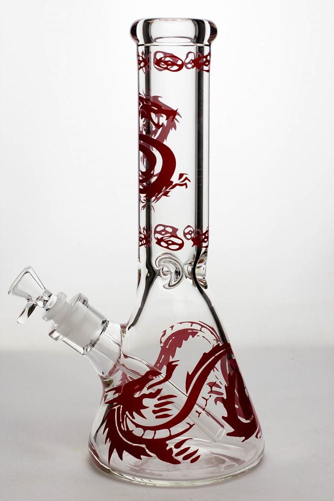 Dragon 12" 9mm Glass Beaker Bong - Glasss Station