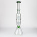 Dual 8 Arm Perc 19" 7mm Water Pipe w/ Splash Guard - Glasss Station