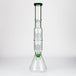 Dual 8 Arm Perc 19" 7mm Water Pipe w/ Splash Guard - Glasss Station