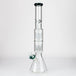 Dual 8 Arm Perc 19" 7mm Water Pipe w/ Splash Guard - Glasss Station