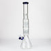 Dual 8 Arm Perc 19" 7mm Water Pipe w/ Splash Guard - Glasss Station